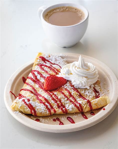 Crazy crepe - Home made sweet cream and fresh blackberries. $15.55. Cannoli Crepe. Cannoli Cream with chocolate chips melted into our homemade crepe. (No Whipped Cream or Syrups on crepes made to go) $13.15. Chocolate Cover Crêpe. Nutella & Strawberries. (No Whipped Cream or Syrups included on crepes made to go)